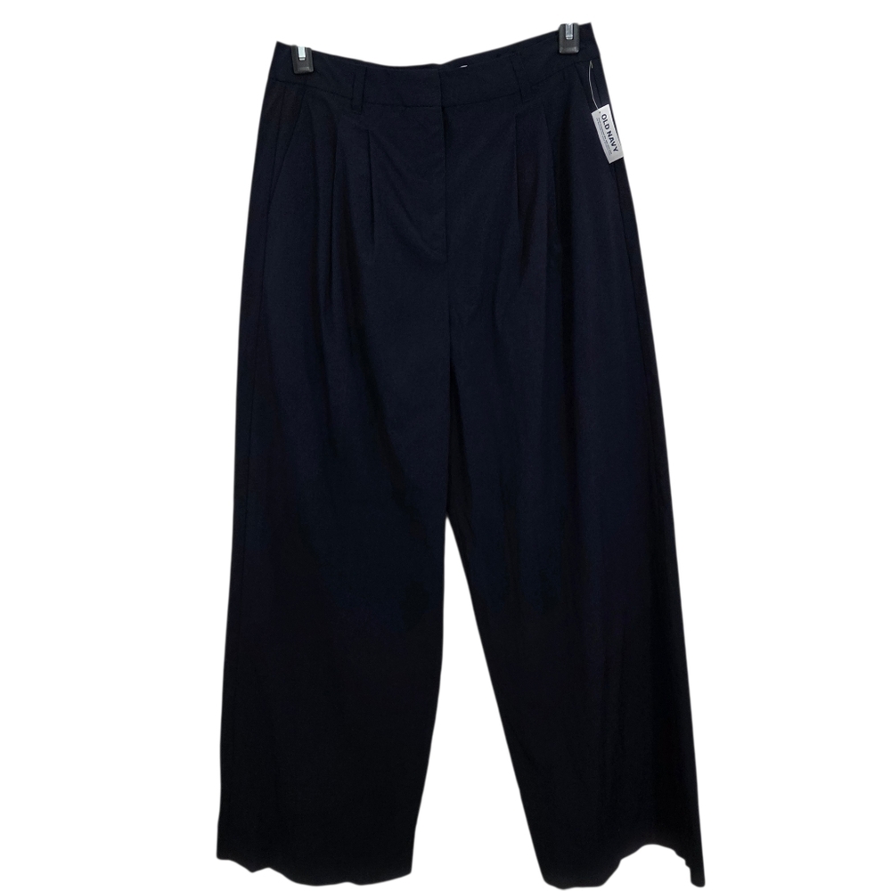 NWT Old Navy Extra High Rise Super Wide-Leg Taylor Pants Navy Blue Size 10 TALL